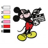 Mickey Mouse Embroidery Design 09